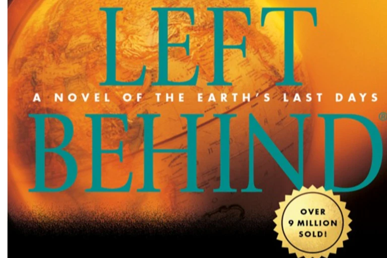 Two book covers seen, one that says The Shack and one saying 'Left Behind.'