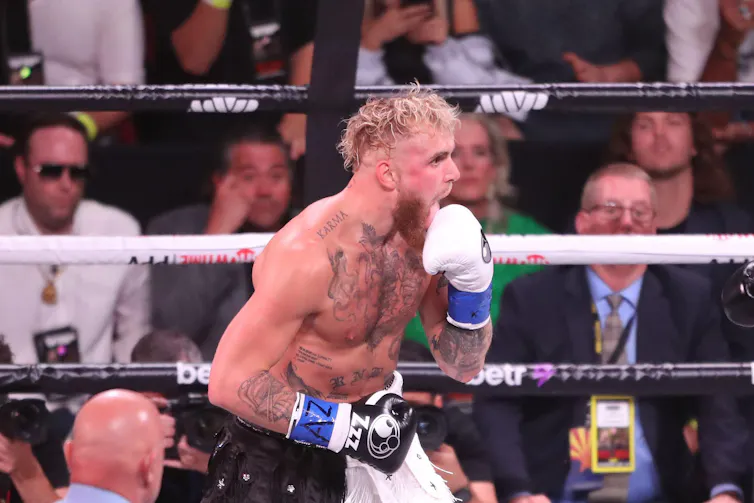 Jake Paul in a boxing ring