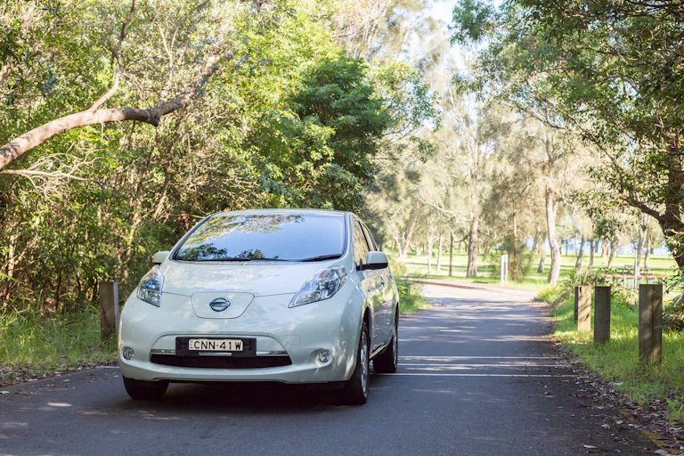 ev in outer suburb bushland