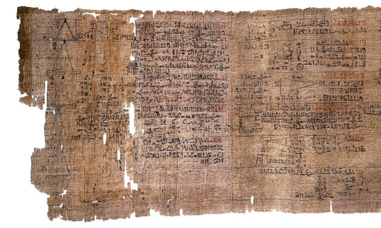 Papiro egipcio del siglo XVI a.e.c.