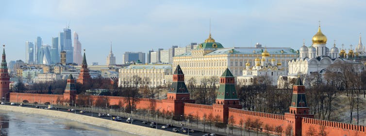 View of the Kremlin in Moscow
