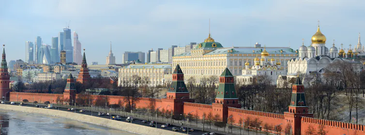 View of the Kremlin in Moscow