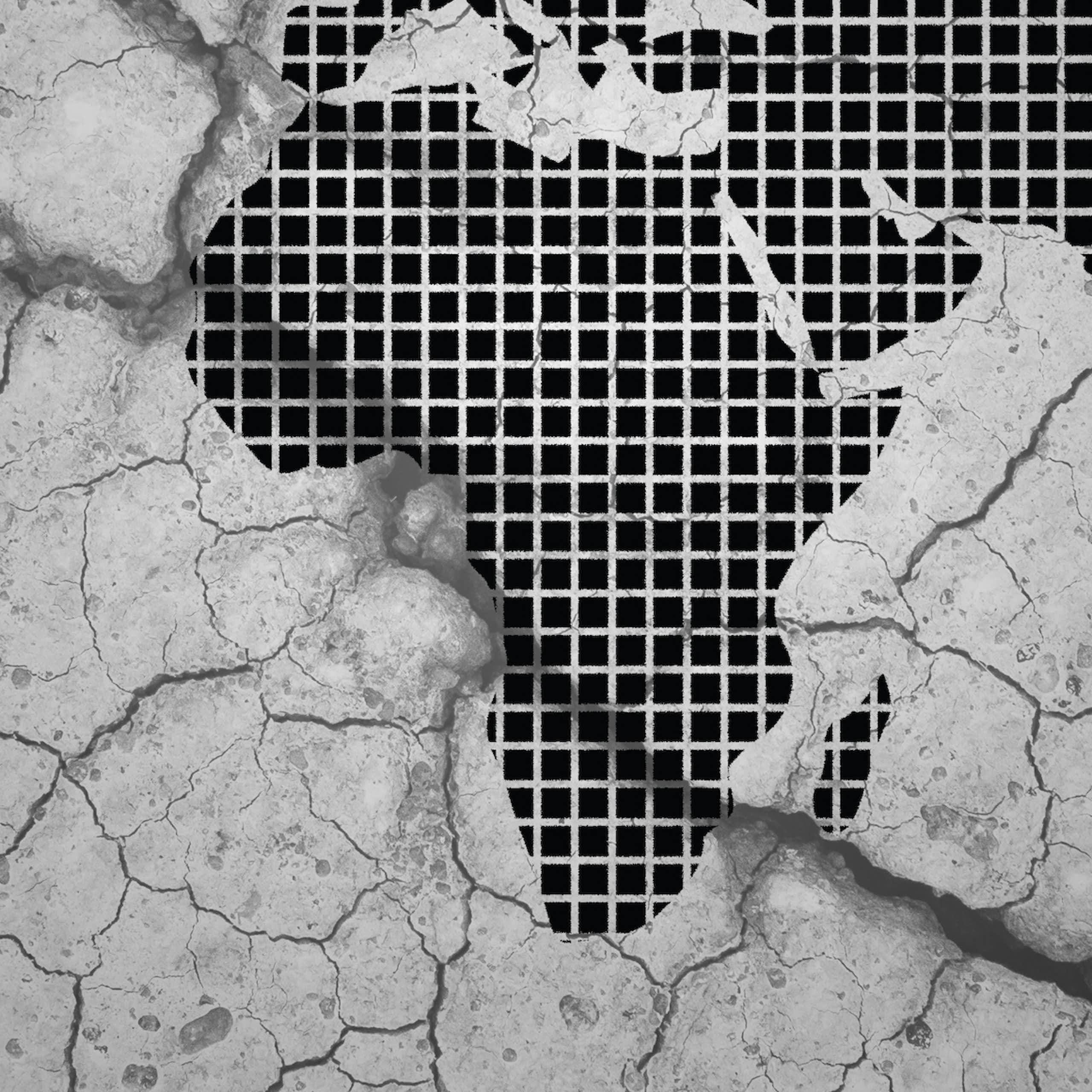 Carte du monde avec un zoom sur l'Afrique