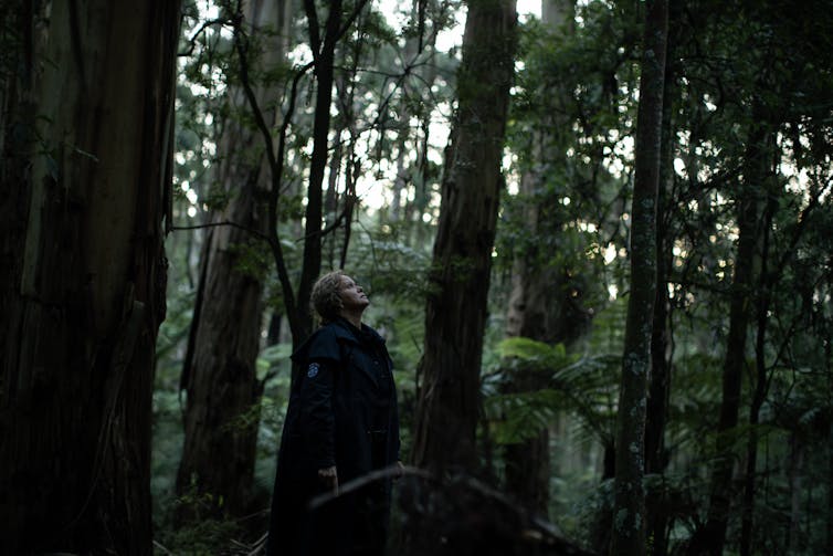 Leah Purcell in the woods