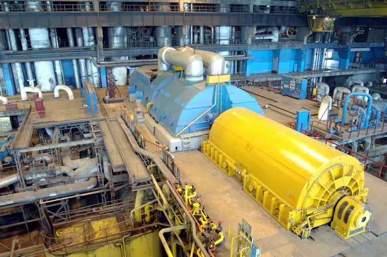 steam turbine in power plant