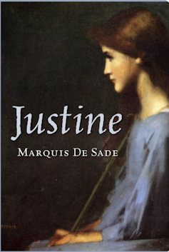 The cover of Justine.