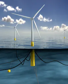 Rendering of spar turbine design