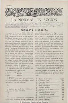 Primera página de la encuesta escolar realizada en la _Revista de escuelas normales_.