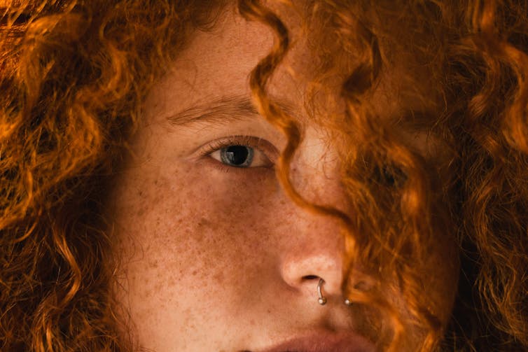 Red-headed woman