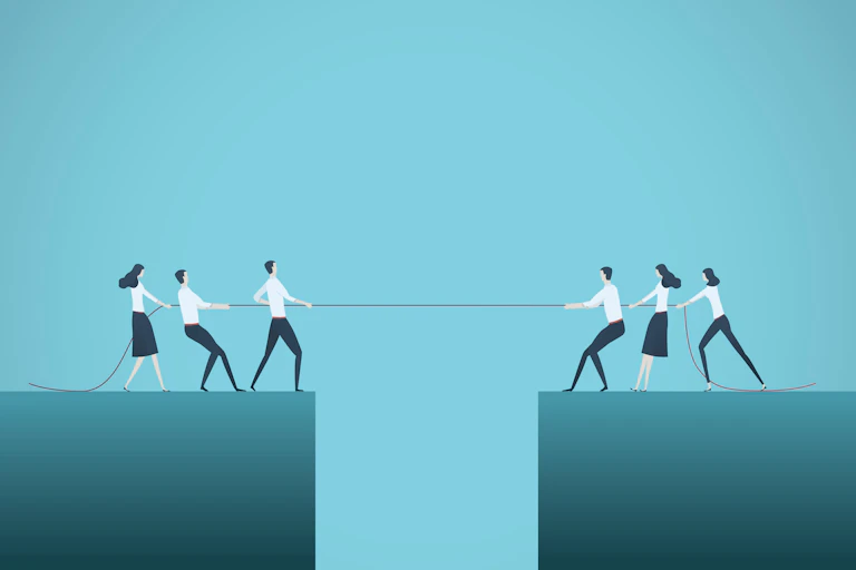 Illustration de tension en entreprise