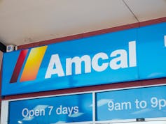 Amcal pharmacy storefront signage