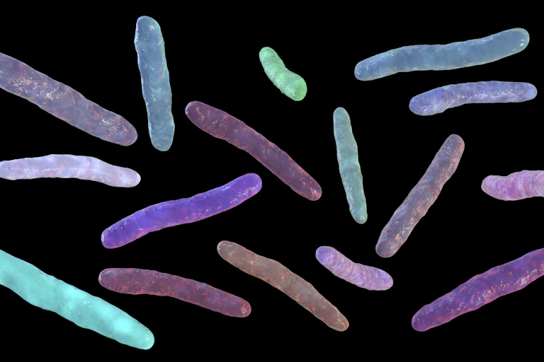 Rod like TB bacteria