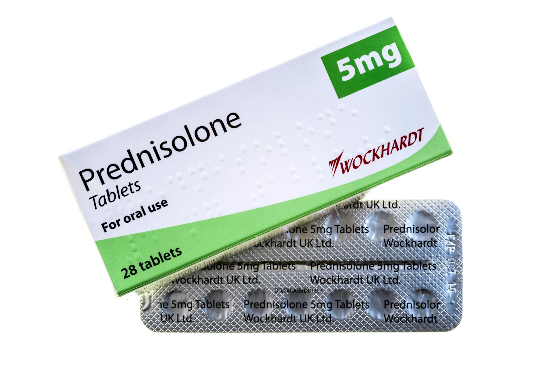 A pack of corticosteroids