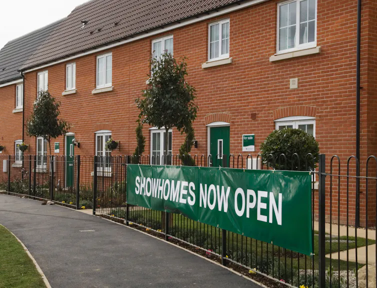 New homes with a showhomes banner