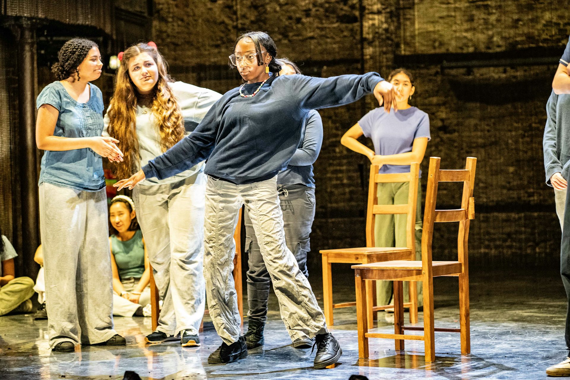 The young cast performing Lear Is Not Okay.