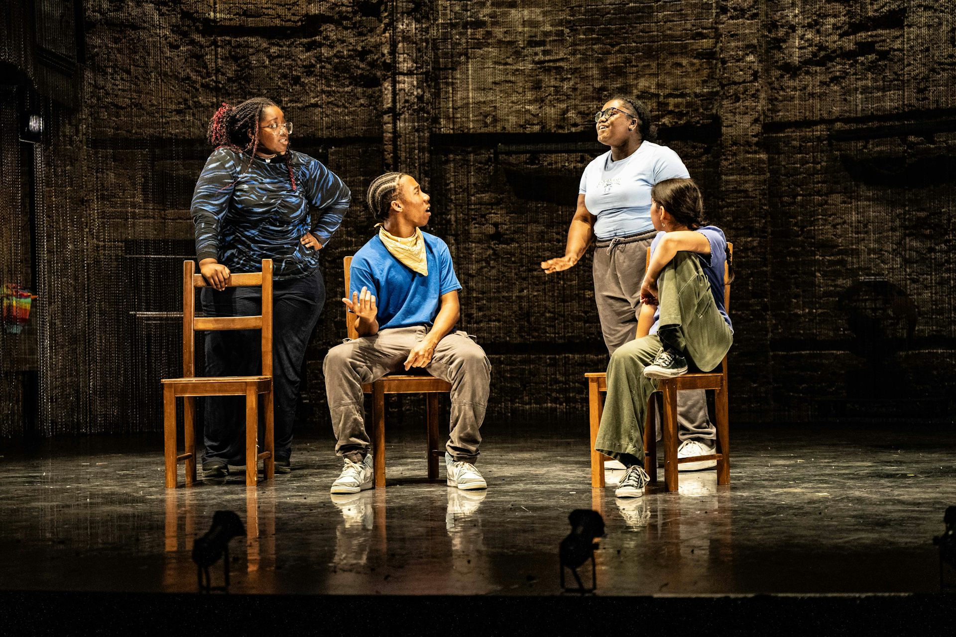 young actors on stage