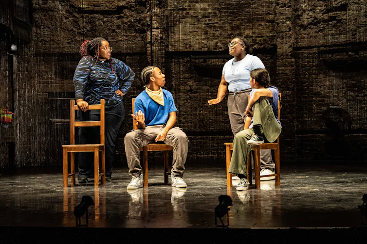 young actors on stage
