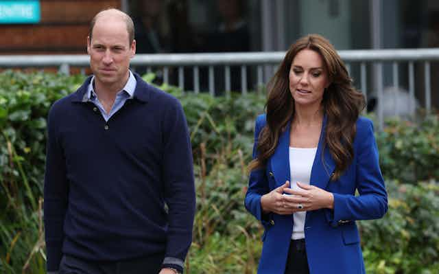 Princes Catherine and Prince William