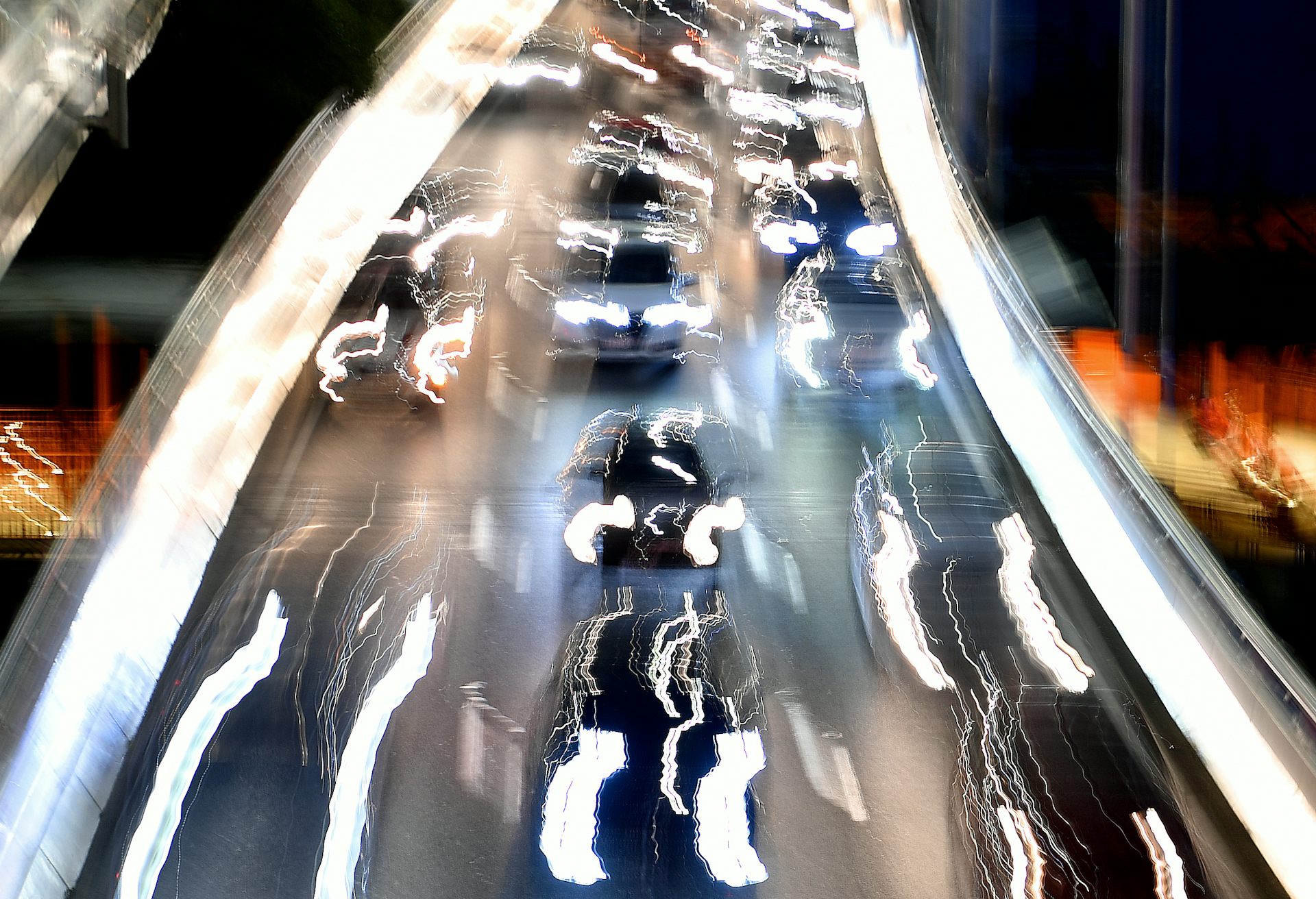 stylised image of cars on freeway