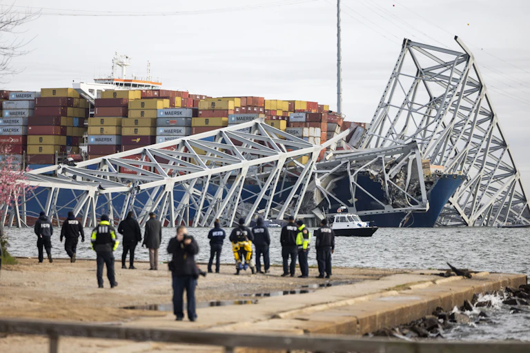 Bridge collapse.