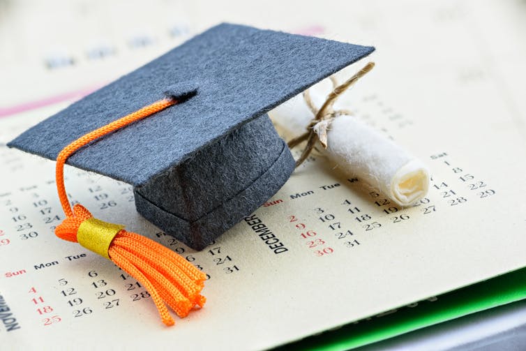 A graduation cap.