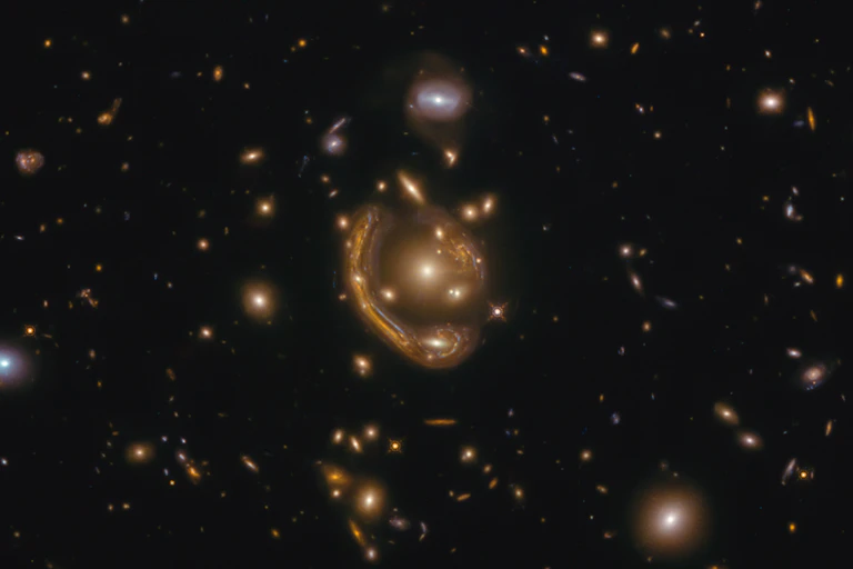 yellow stars against a dark background