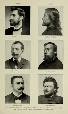 antarctic expedition before and after photos