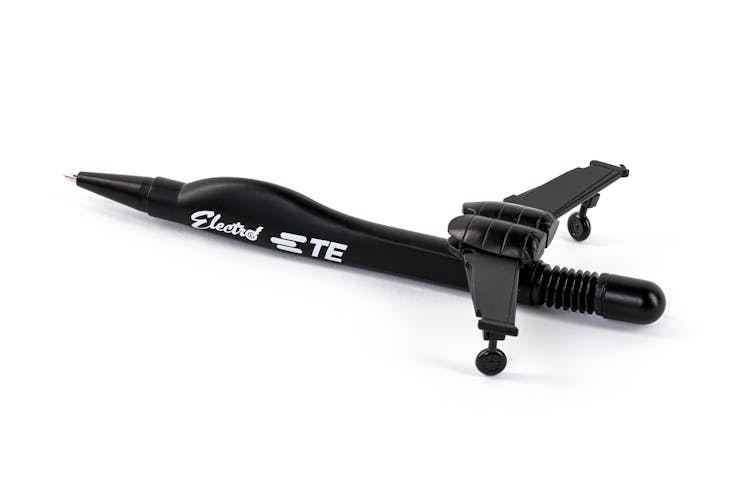 A pen designed to look like a military drone.