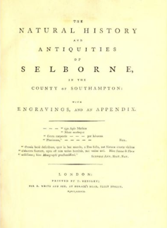 Title page of a book.