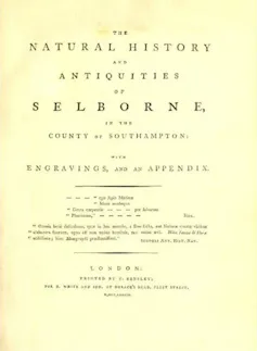 Title page of a book.
