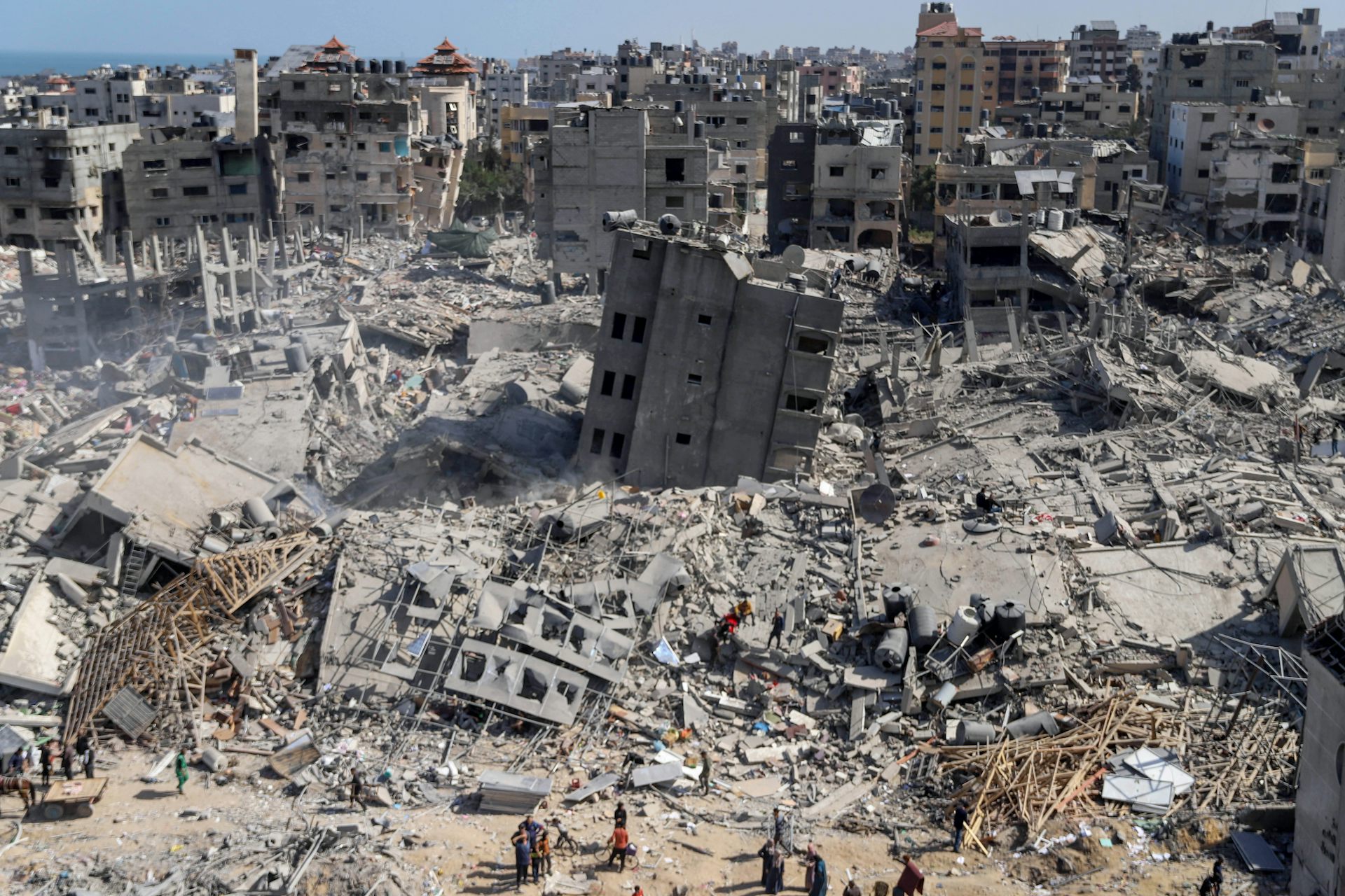 Damage at Al-Shifa Hospital in Gaza City.