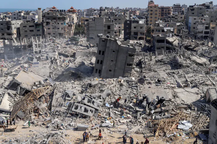 Damage at Al-Shifa Hospital in Gaza City.