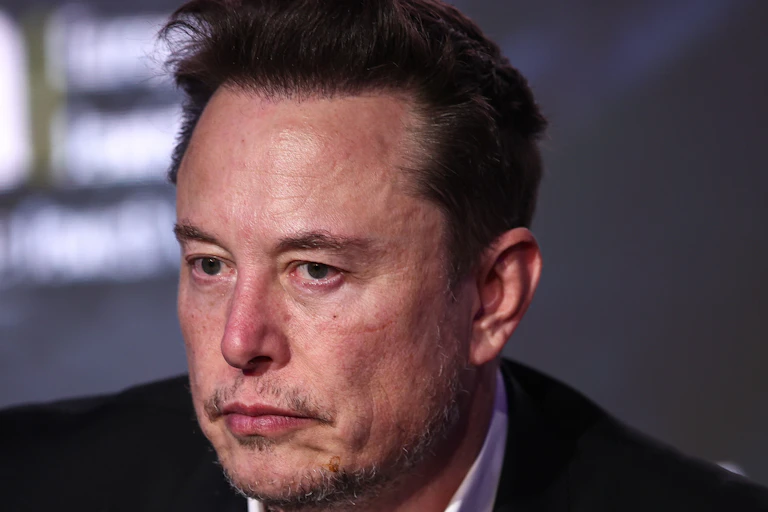 Elon Musk looking glum
