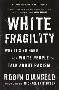 Cover of a book about white fragility