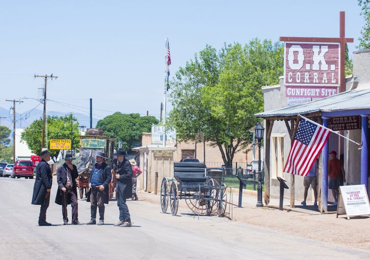 Modern re-enactment of the American west in Tombstone, Arizona.