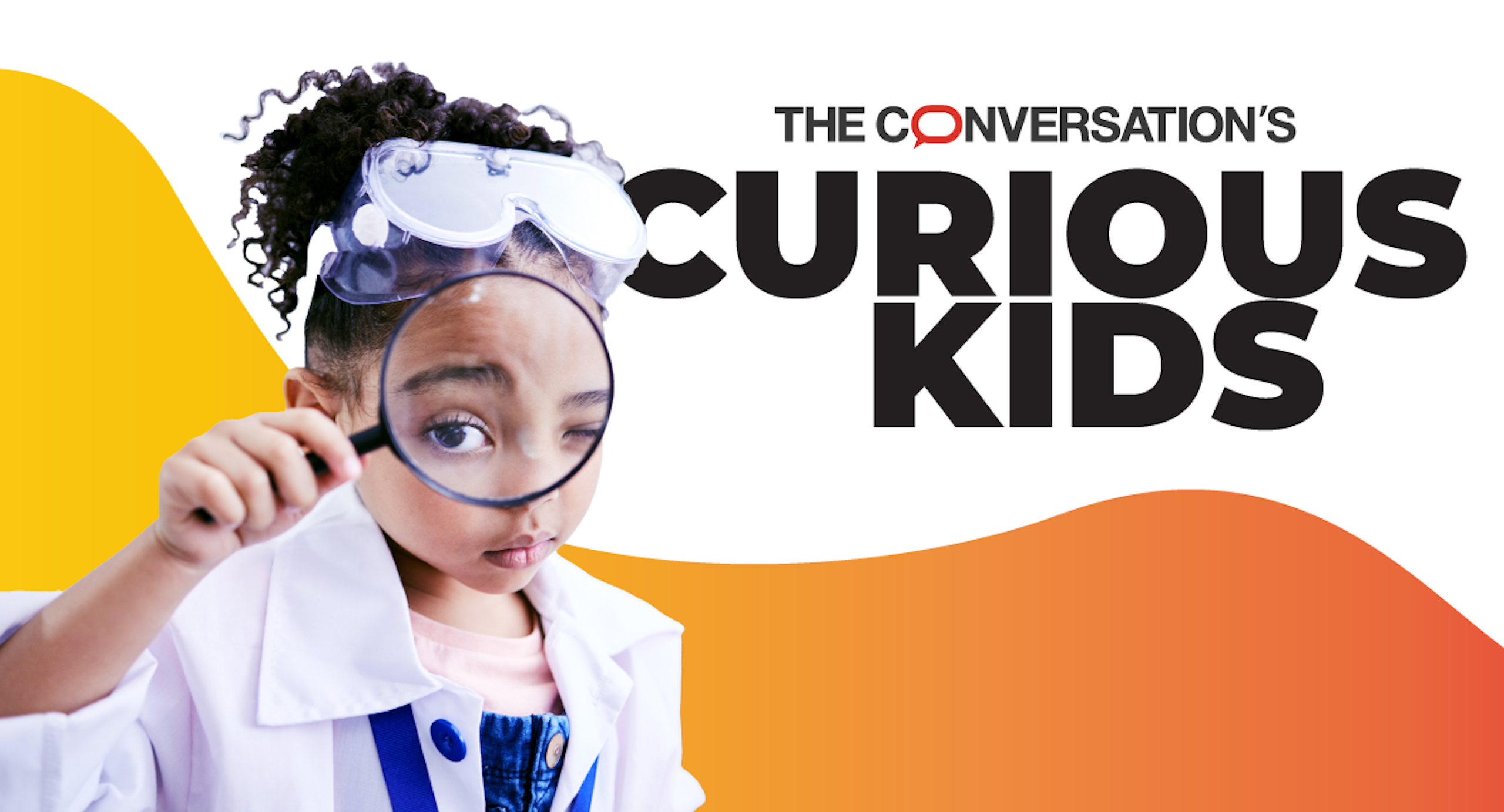 Banner for The Conversation's Curious Kids podcast