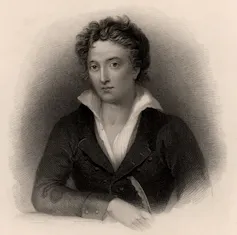 A Regency period etching of Percy Bysshe Shelley.