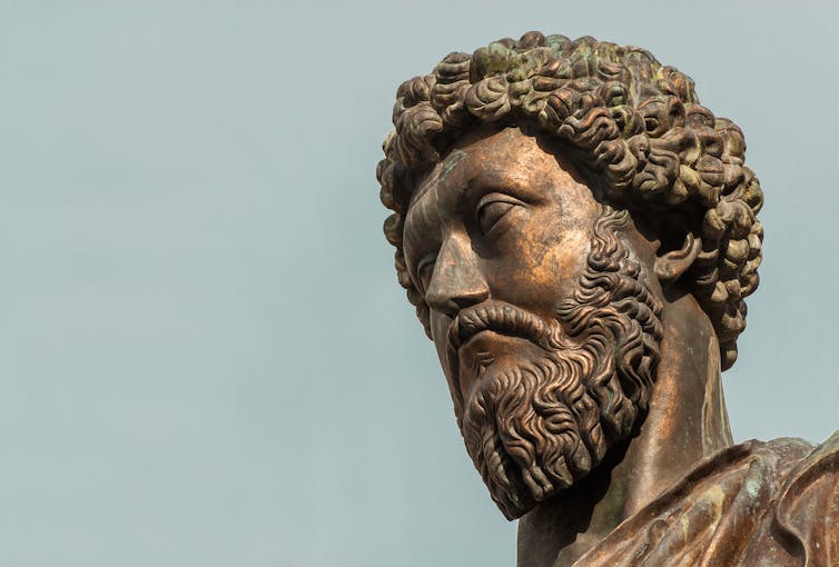 A statue of Marcus Aurelius