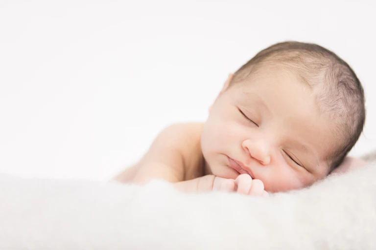 A sleeping baby
