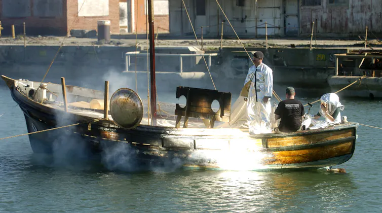 A scene from Mythbusters