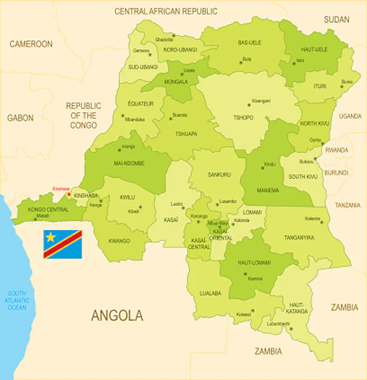 A stock illustration of the DRC