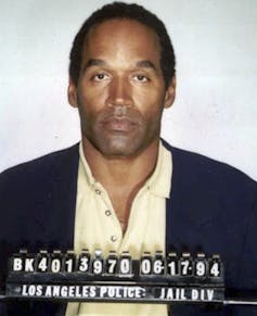 A photograph of a Black man taken by the Los Angeles police.