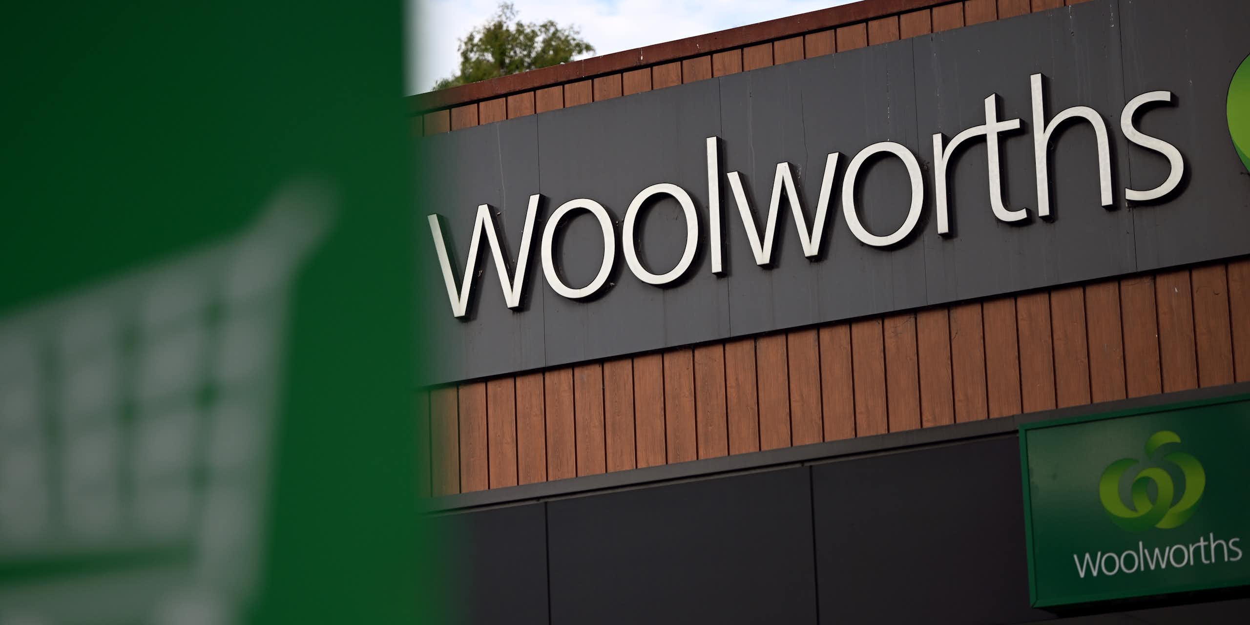 Woolworths storefront signage