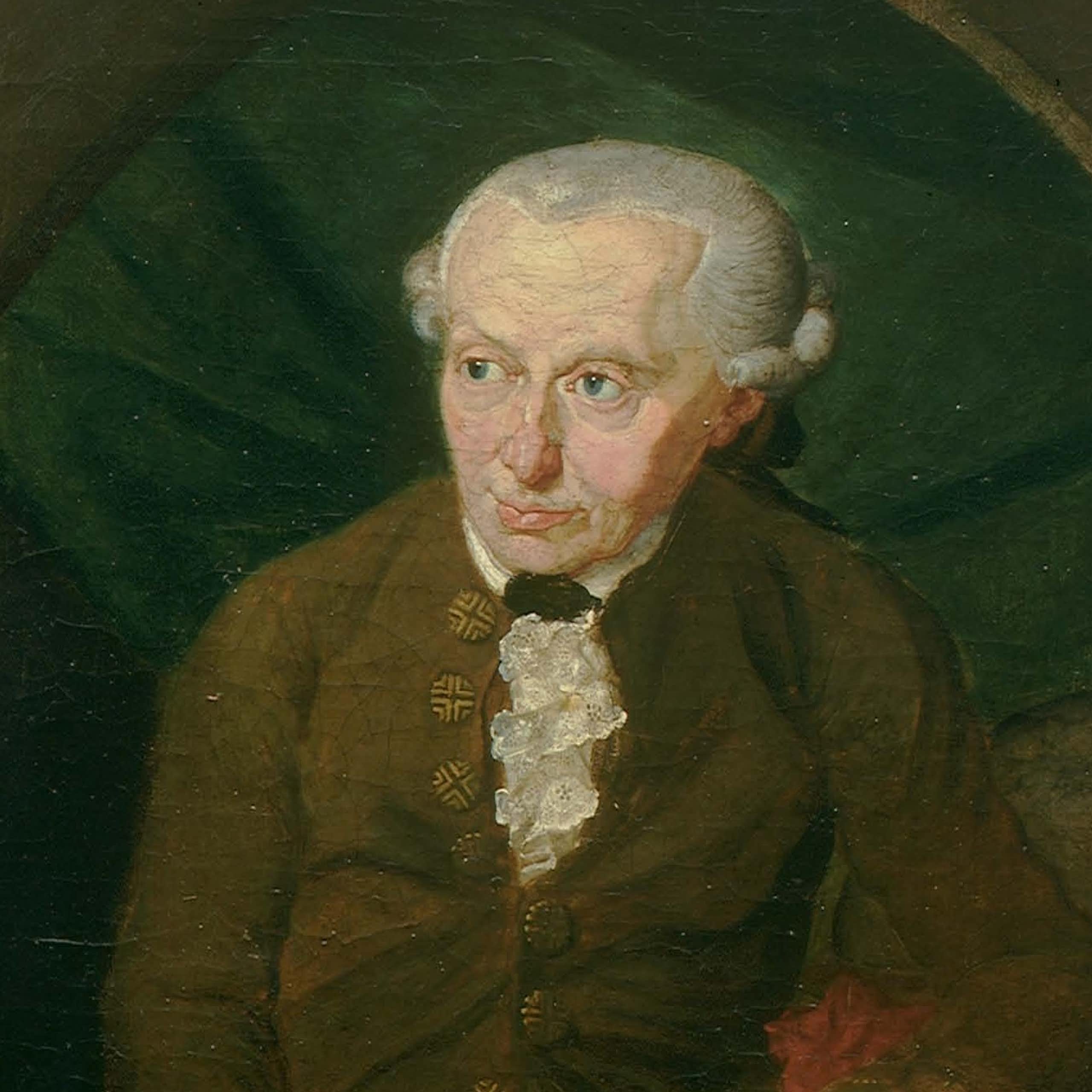 Retrato de Immanuel Kant por Gottlieb Doebler.