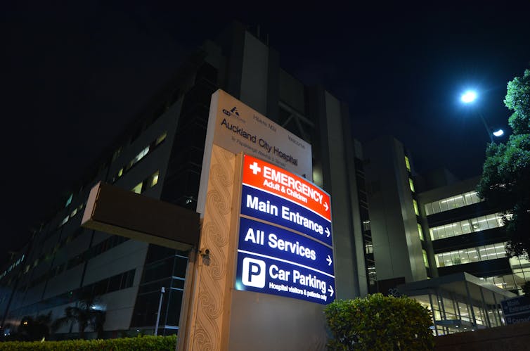 Entrance to a hospital