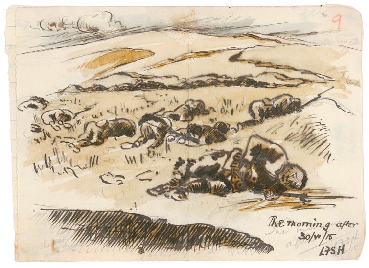 Fallen soldiers at Gallipoli 1915