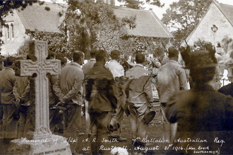 1916 Anzac funeral in the UK