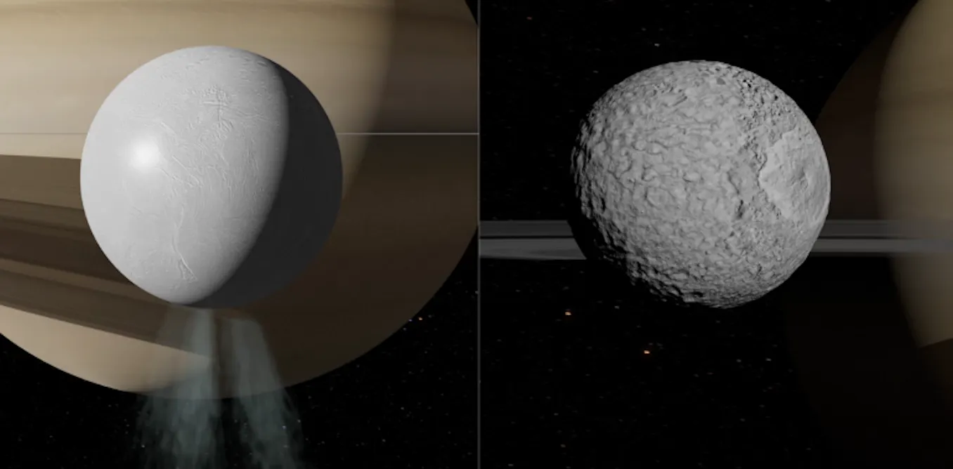 Une lune de Saturne cache un vaste océan sous sa surface Une lune de Saturne cache un vaste océan sous sa surface