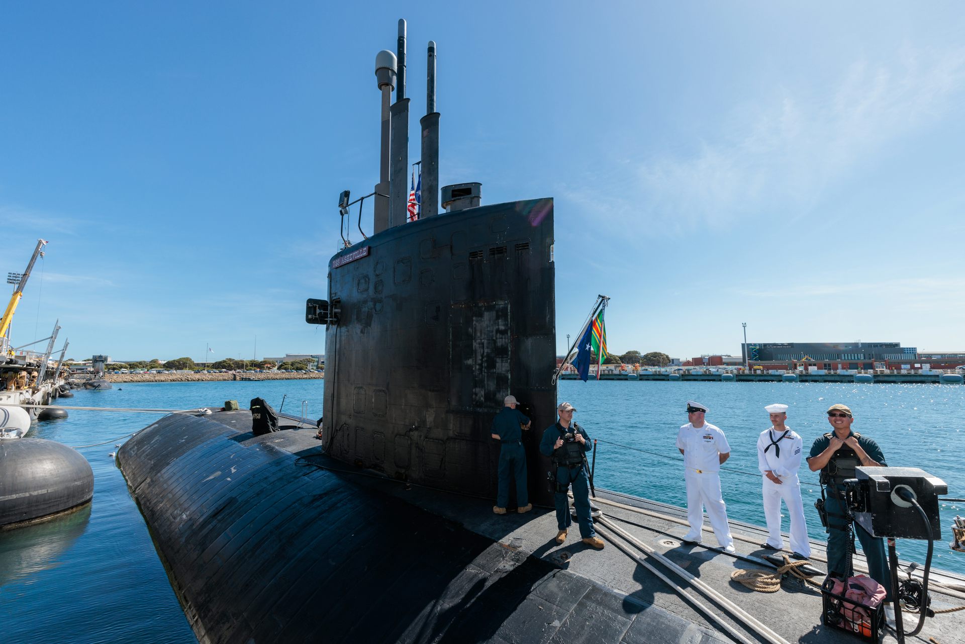 A nuclear-powered submarine.