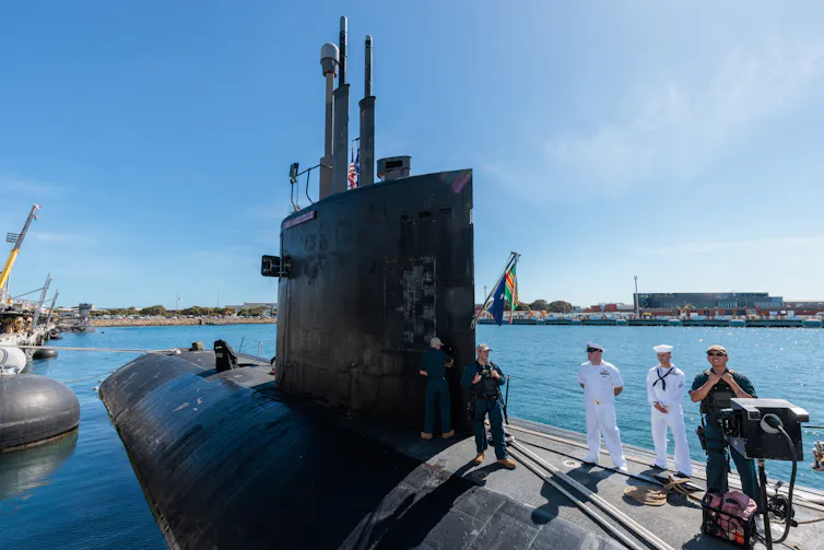 A nuclear-powered submarine.